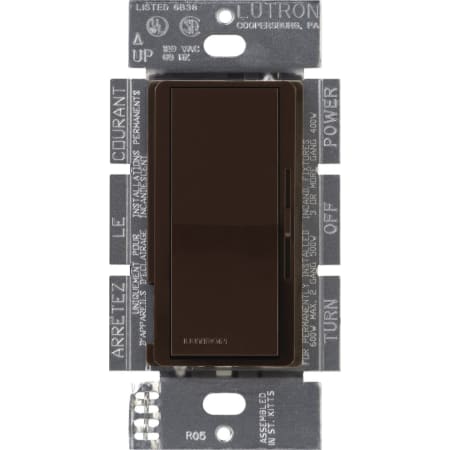 A large image of the Lutron DVELV-303P Brown
