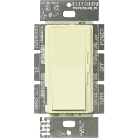 A large image of the Lutron DVLV-10P Almond