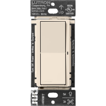 A large image of the Lutron DVRF-5NS Light Almond