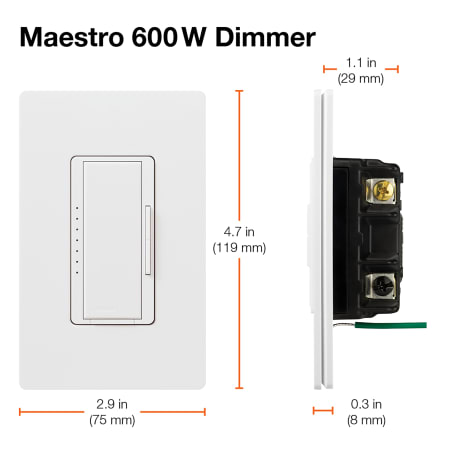 A large image of the Lutron MA-600G Alternate Image