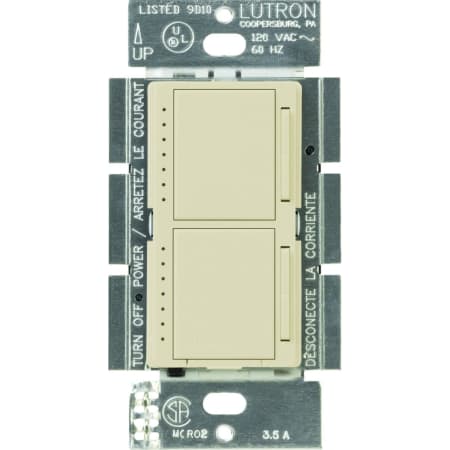 A large image of the Lutron MA-L3L3 Almond