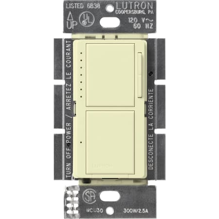 A large image of the Lutron MA-L3S25 Almond