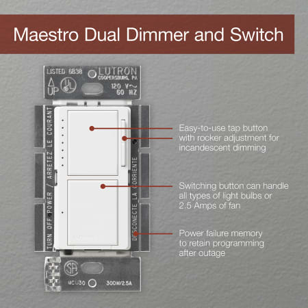 A large image of the Lutron MA-L3S25 Alternate Image