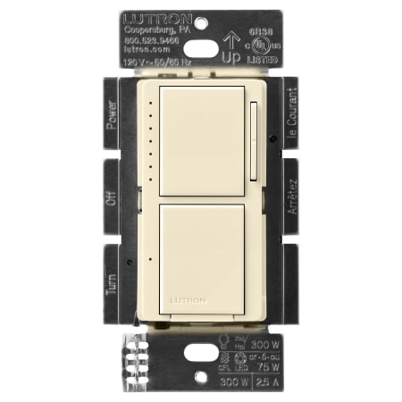 A large image of the Lutron MACL-L3S25 Almond