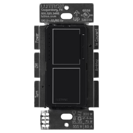 A large image of the Lutron MACL-L3S25 Black