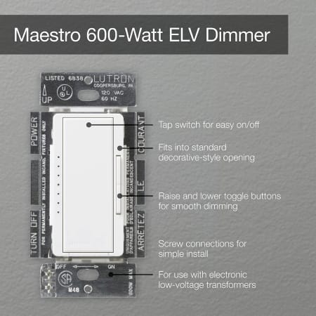 A large image of the Lutron MAELV-600 Alternate Image