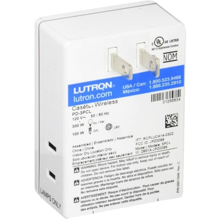 A large image of the Lutron PD-3PCL-WH Alternate Image