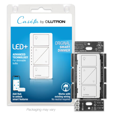 A large image of the Lutron PD-6WCL-WH-R White