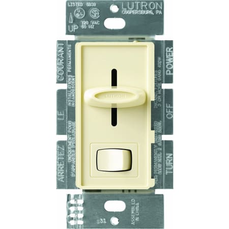 A large image of the Lutron SLV-603P Almond