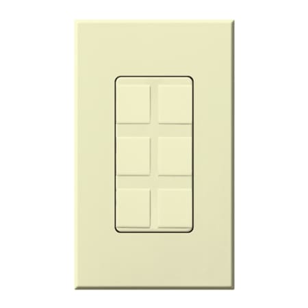 A large image of the Lutron NT-6PF Almond