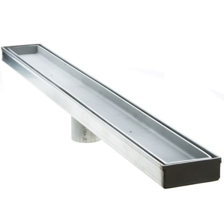 A large image of the LUXE Linear Drains 26TI Satin Stainless