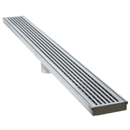 A large image of the LUXE Linear Drains 26WW Satin Stainless