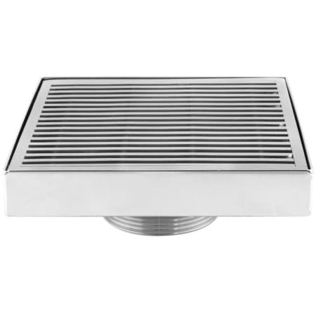 A large image of the LUXE Linear Drains WW-55-2 Satin Stainless