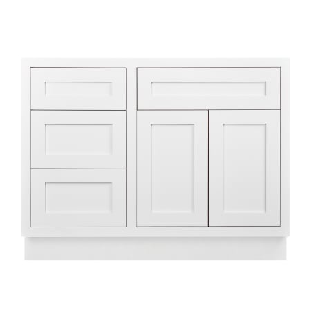 A large image of the Maplevilles Cabinetry VSD4221LFS Snow White