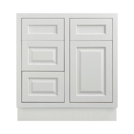 A large image of the Maplevilles Cabinetry VSD3021LFS Vintage White