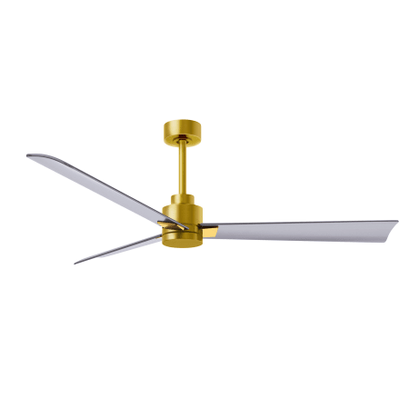 A large image of the Matthews Fan Company AK-56 Brushed Brass / Brushed Nickel