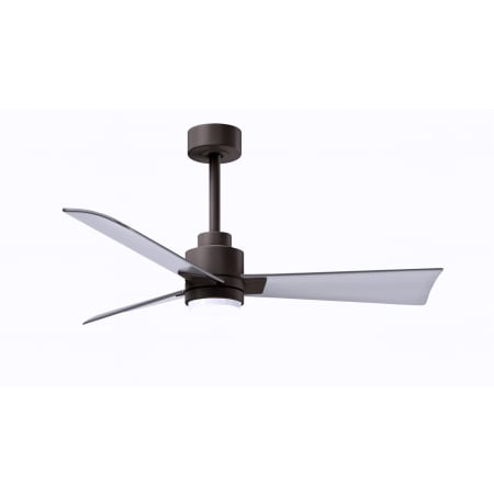 A large image of the Matthews Fan Company AKLK-42 Textured Bronze / Brushed Nickel