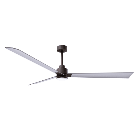 A large image of the Matthews Fan Company AKLK-72 Textured Bronze / Brushed Nickel
