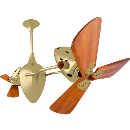 A large image of the Matthews Fan Company AR-WD Brushed Brass