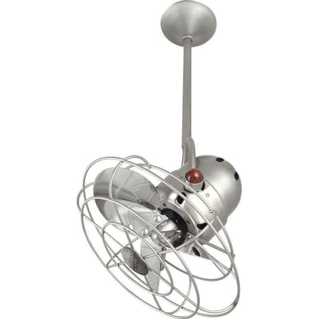 A large image of the Matthews Fan Company BD-MTL Brushed Nickel (Damp Location)