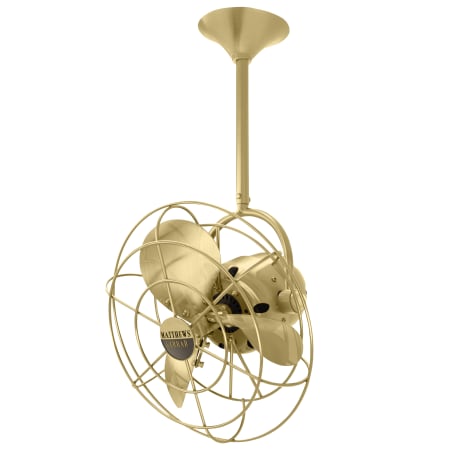 A large image of the Matthews Fan Company BD Brushed Brass / Brushed Brass