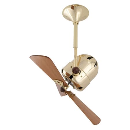A large image of the Matthews Fan Company BD-WD Brushed Brass