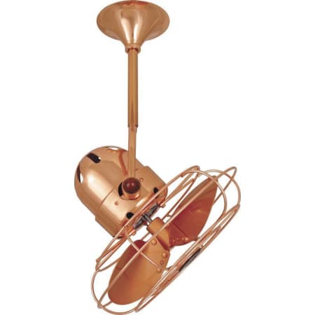 A large image of the Matthews Fan Company BD-MTL Polished Copper