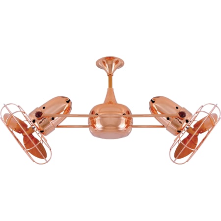 A large image of the Matthews Fan Company DD Brushed Copper / Brushed Copper