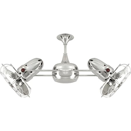 A large image of the Matthews Fan Company DD-MTL Chrome (Damp Location)