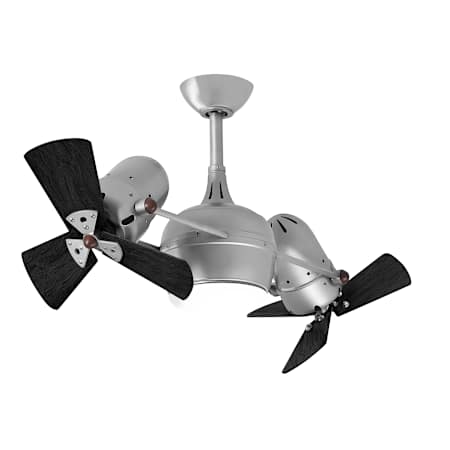 A large image of the Matthews Fan Company DGLK Brushed Nickel / Matte Black