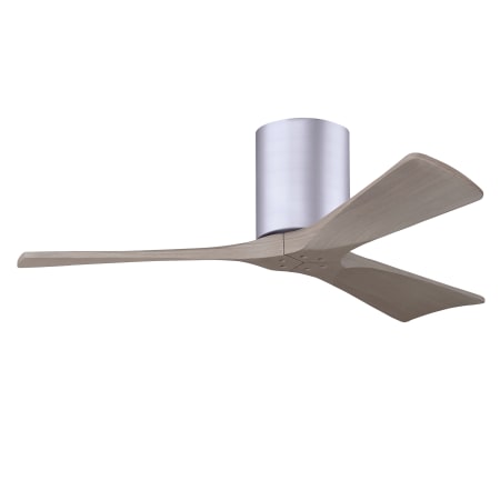 A large image of the Matthews Fan Company IR3H-42 Brushed Nickel / Gray Ash