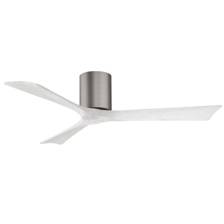 A large image of the Matthews Fan Company IR3H-52 Brushed Pewter / Matte White