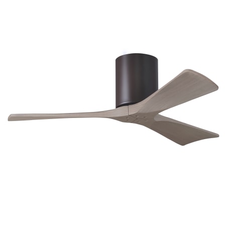 A large image of the Matthews Fan Company IR3H-42 Textured Bronze / Gray Ash
