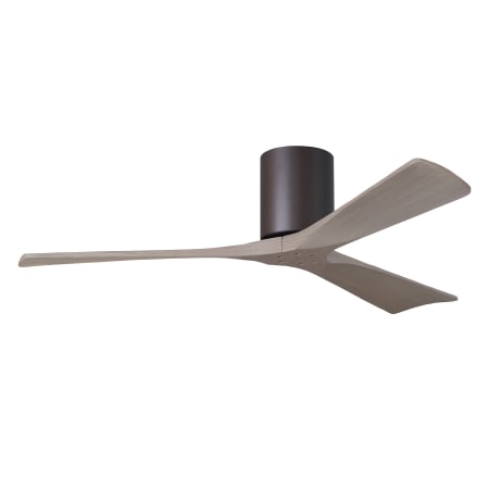 A large image of the Matthews Fan Company IR3H-52 Textured Bronze / Gray Ash