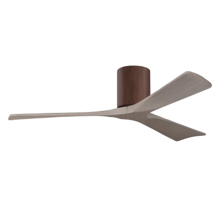 A large image of the Matthews Fan Company IR3H-52 Walnut / Gray Ash