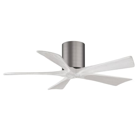 A large image of the Matthews Fan Company IR5H-42 Brushed Pewter / Matte White