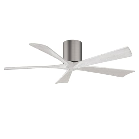 A large image of the Matthews Fan Company IR5H-52 Brushed Pewter / Matte White