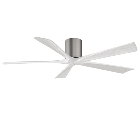A large image of the Matthews Fan Company IR5H-60 Brushed Pewter / Matte White