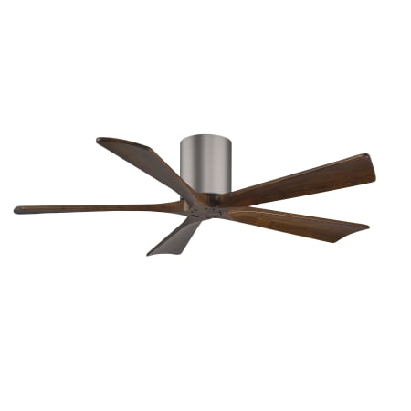 A large image of the Matthews Fan Company IR5H-52 Brushed Pewter / Walnut