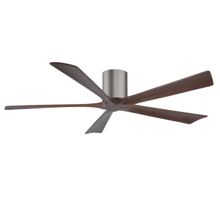 A large image of the Matthews Fan Company IR5H-60 Brushed Pewter / Walnut