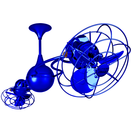 A large image of the Matthews Fan Company IV-MTL Blue