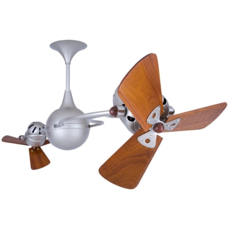 A large image of the Matthews Fan Company IV-WD Brushed Nickel