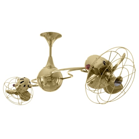 A large image of the Matthews Fan Company IV-MTL Polished Brass