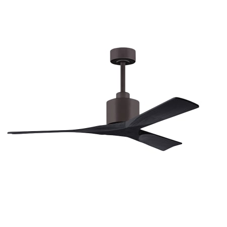 A large image of the Matthews Fan Company NK-TB-52 Textured Bronze / Matte Black