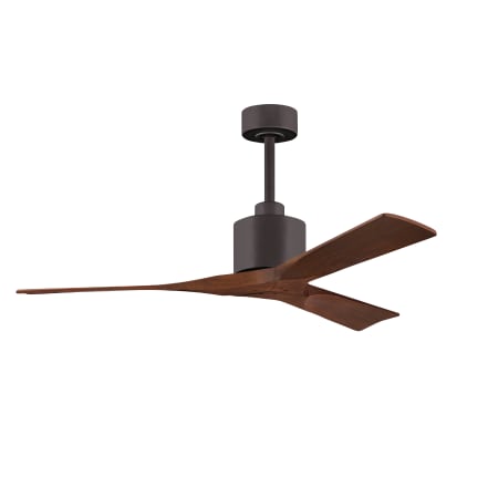 A large image of the Matthews Fan Company NK-TB-52 Textured Bronze / Walnut