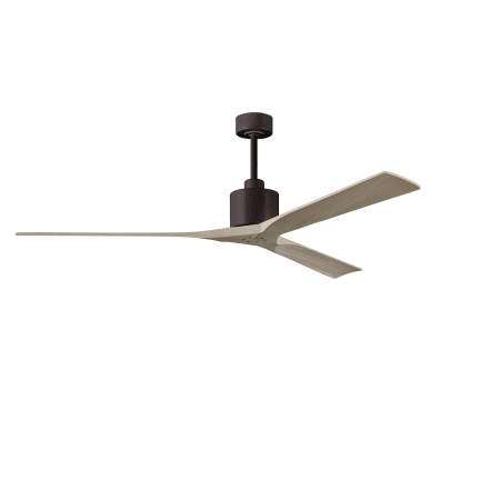 A large image of the Matthews Fan Company NKXL-72 Textured Bronze / Gray Ash