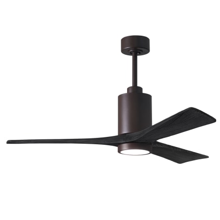 A large image of the Matthews Fan Company PA3-52 Textured Bronze / Matte Black