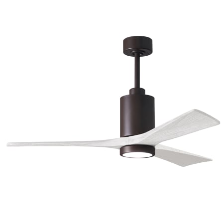 A large image of the Matthews Fan Company PA3-52 Textured Bronze / Matte White