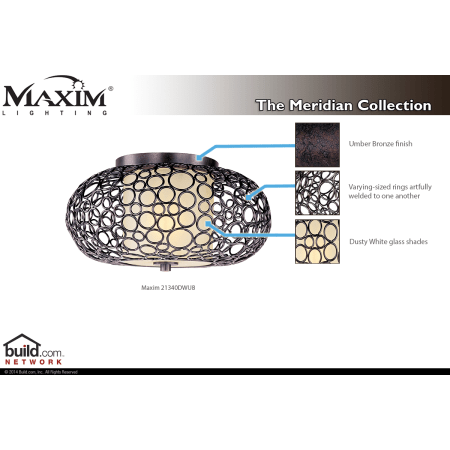 A large image of the Maxim 21340 21340DWUB Special Features Infograph