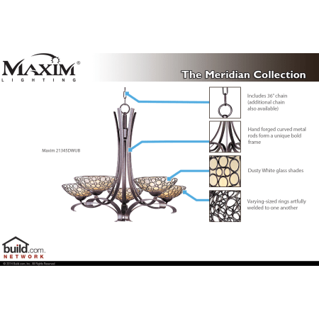 A large image of the Maxim 21345 21345DWUB Special Features Infograph